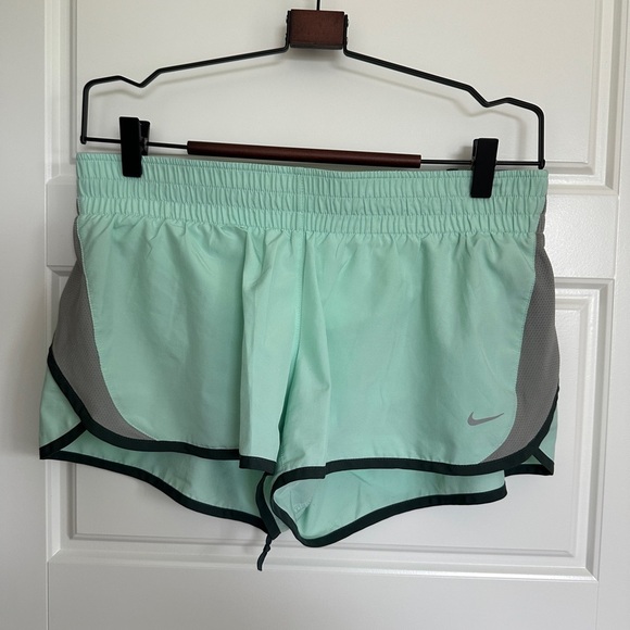 Nike Green and Gray Athletic Shorts with Dri-FIT Fabric - Picture 1 of 4